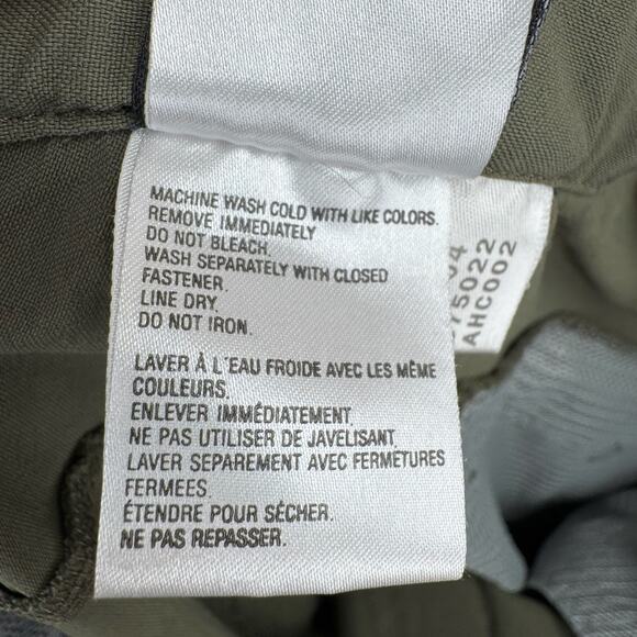 Vintage Adidas Hiking Shorts Men's Size 40 Olive Green Adjustable Waist - Picture 8 of 10